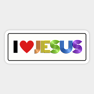 I Heart Jesus Sticker